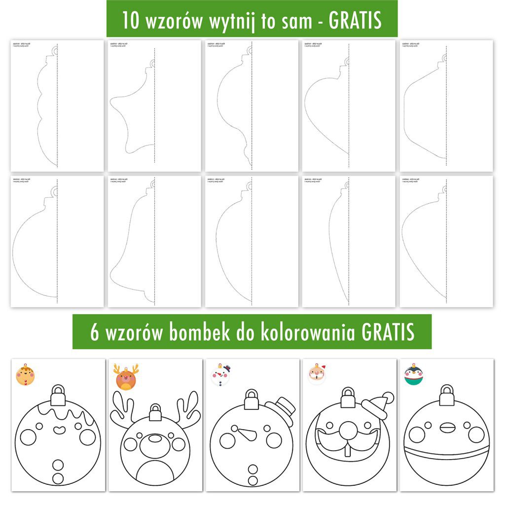 bombki karty pracy za darmo