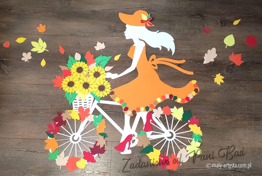 Pani Jesień na rowerze