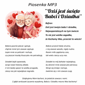 piosenka święto babci i dziadka szkoła przedszkole żłobek