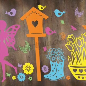 Dekoracja Wiosenna dwustronna - zestaw 1